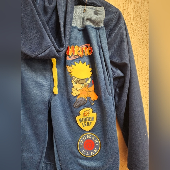 Blue Naruto Hoodie and Pants Set - Picture 4 of 7